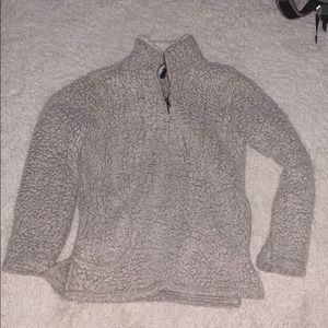 Love Tree fuzzy quarter zip